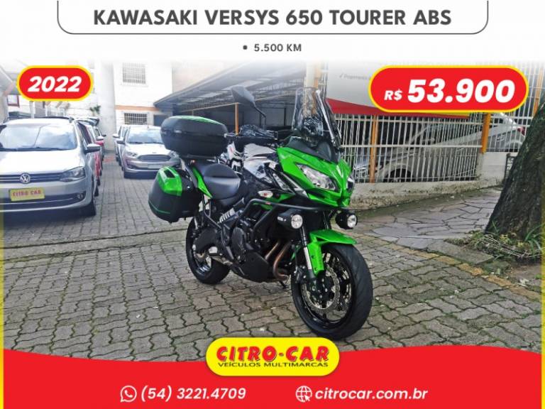 KAWASAKI - VERSYS TOURER - 2021/2022 - Verde - R$ 53.900,00