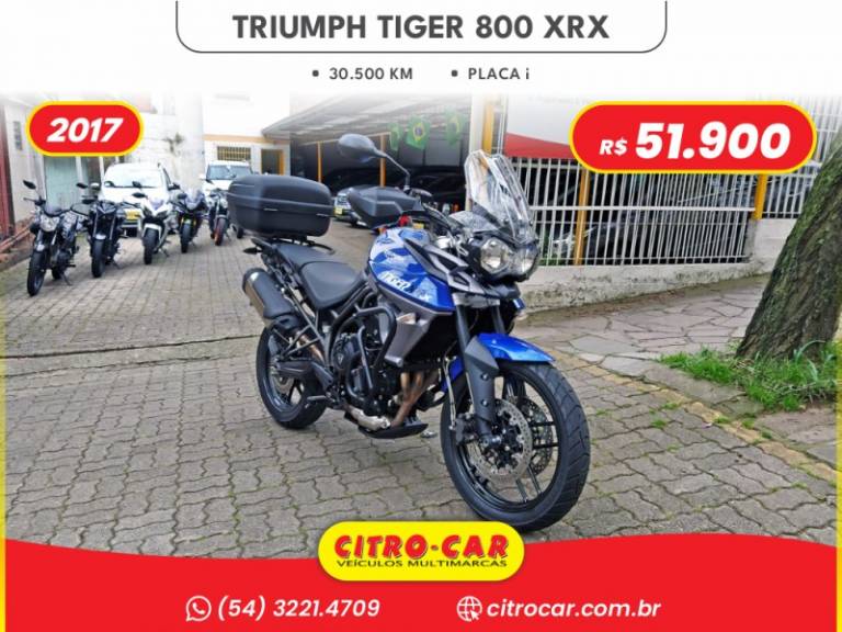 TRIUMPH - TIGER 800 - 2016/2017 - Azul - R$ 53.900,00