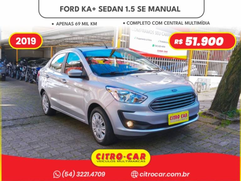 FORD - KA - 2019/2019 - Prata - R$ 51.900,00
