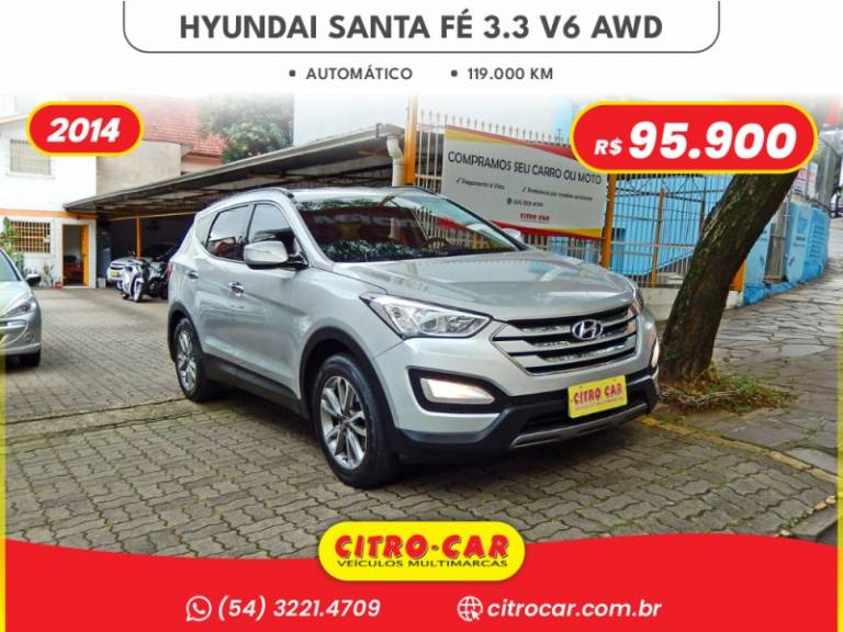 HYUNDAI - SANTA FÉ - 2013/2014 - Prata - R$ 96.900,00