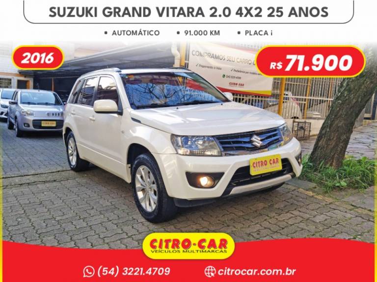 SUZUKI - GRAND VITARA - 2015/2016 - Branca - R$ 71.900,00