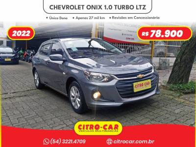 CHEVROLET - ONIX - 2022/2022 - Cinza - R$ 78.900,00