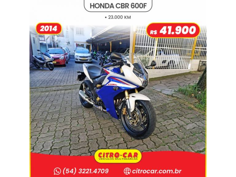 HONDA - CBR 600F - 2014/2014 - Azul - R$ 41.900,00