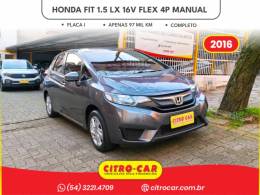 HONDA - FIT - 2015/2016 - Cinza - R$ 62.900,00