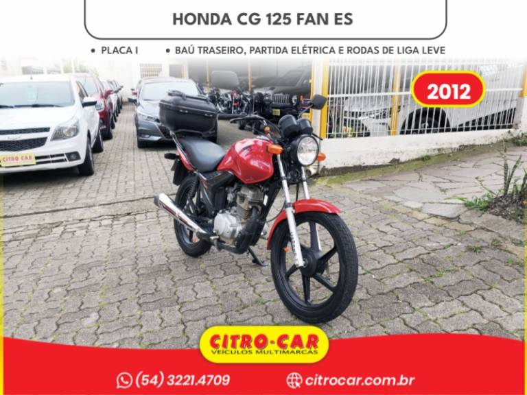 HONDA - CG 125 - 2011/2012 - Vermelha - R$ 9.900,00