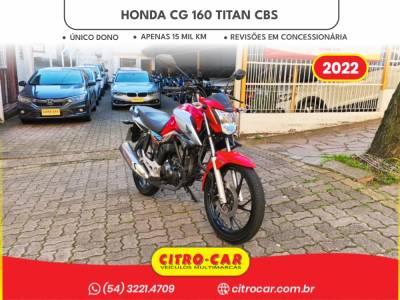 HONDA - CG 160 - 2021/2022 - Vermelha - R$ 18.300,00