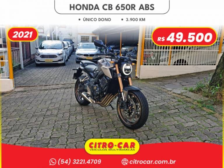 HONDA - CB 650R - 2021/2021 - Prata - R$ 49.500,00