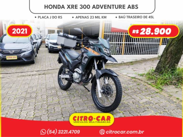 HONDA - XRE 300 - 2020/2021 - Verde - R$ 28.900,00