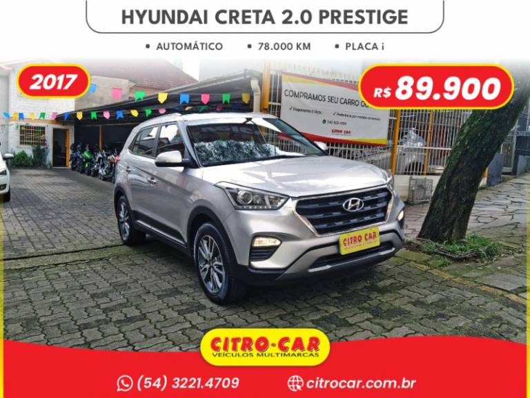 HYUNDAI - CRETA - 2017/2017 - Prata - R$ 89.900,00