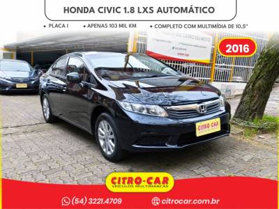 HONDA - CIVIC - 2016/2016 - Preta - R$ 75.900,00