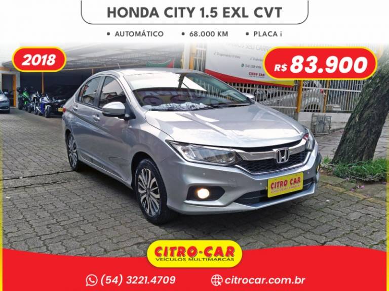 HONDA - CITY - 2018/2018 - Prata - R$ 83.900,00