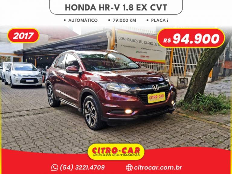 HONDA - HR-V - 2017/2017 - Vinho - R$ 96.900,00