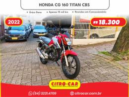 HONDA - CG 160 - 2021/2022 - Vermelha - R$ 18.300,00