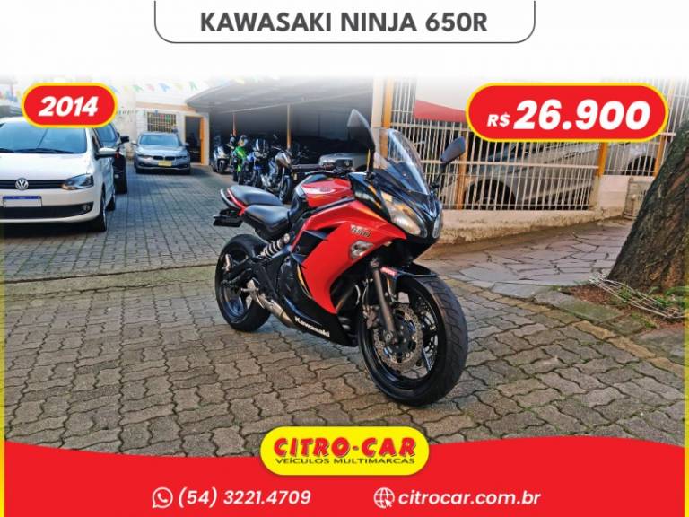 KAWASAKI - NINJA 650R - 2013/2014 - Laranja - R$ 26.900,00