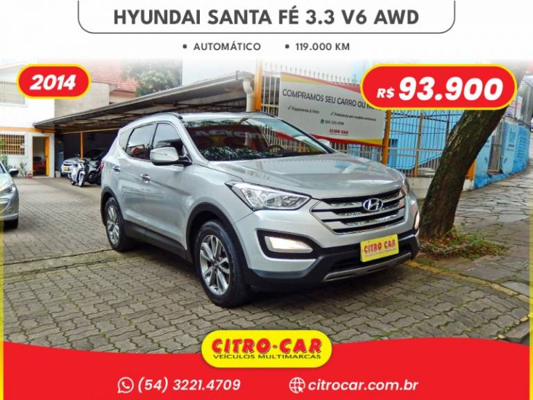 HYUNDAI - SANTA FÉ - 2013/2014 - Prata - R$ 93.900,00