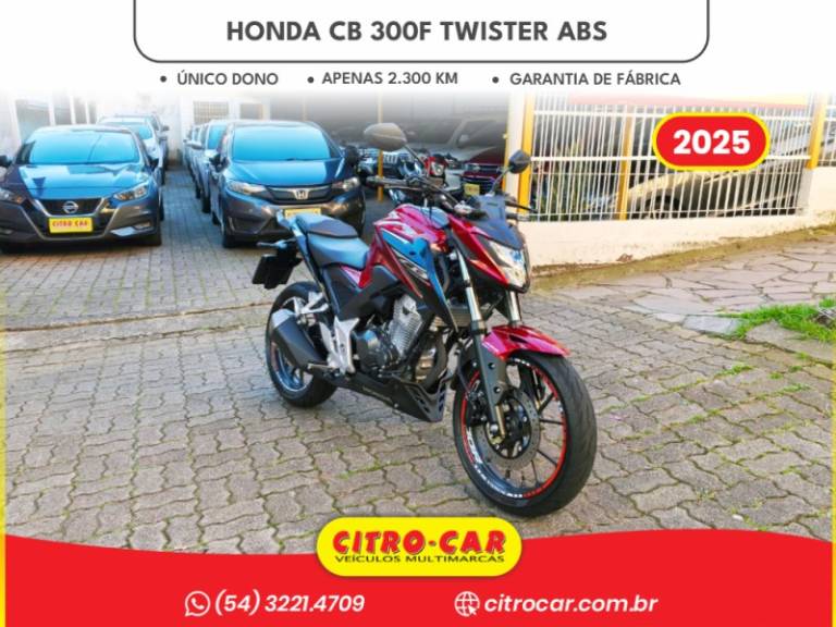 HONDA - CB 300F TWISTER - 2024/2025 - Vermelha - R$ 27.500,00